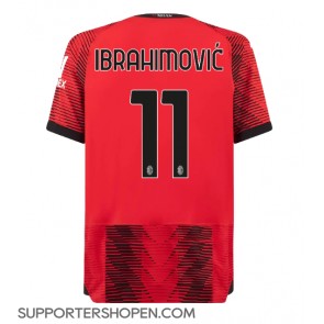 AC Milan Zlatan Ibrahimovic #11 Hemma Matchtröja 2023-24 Kortärmad